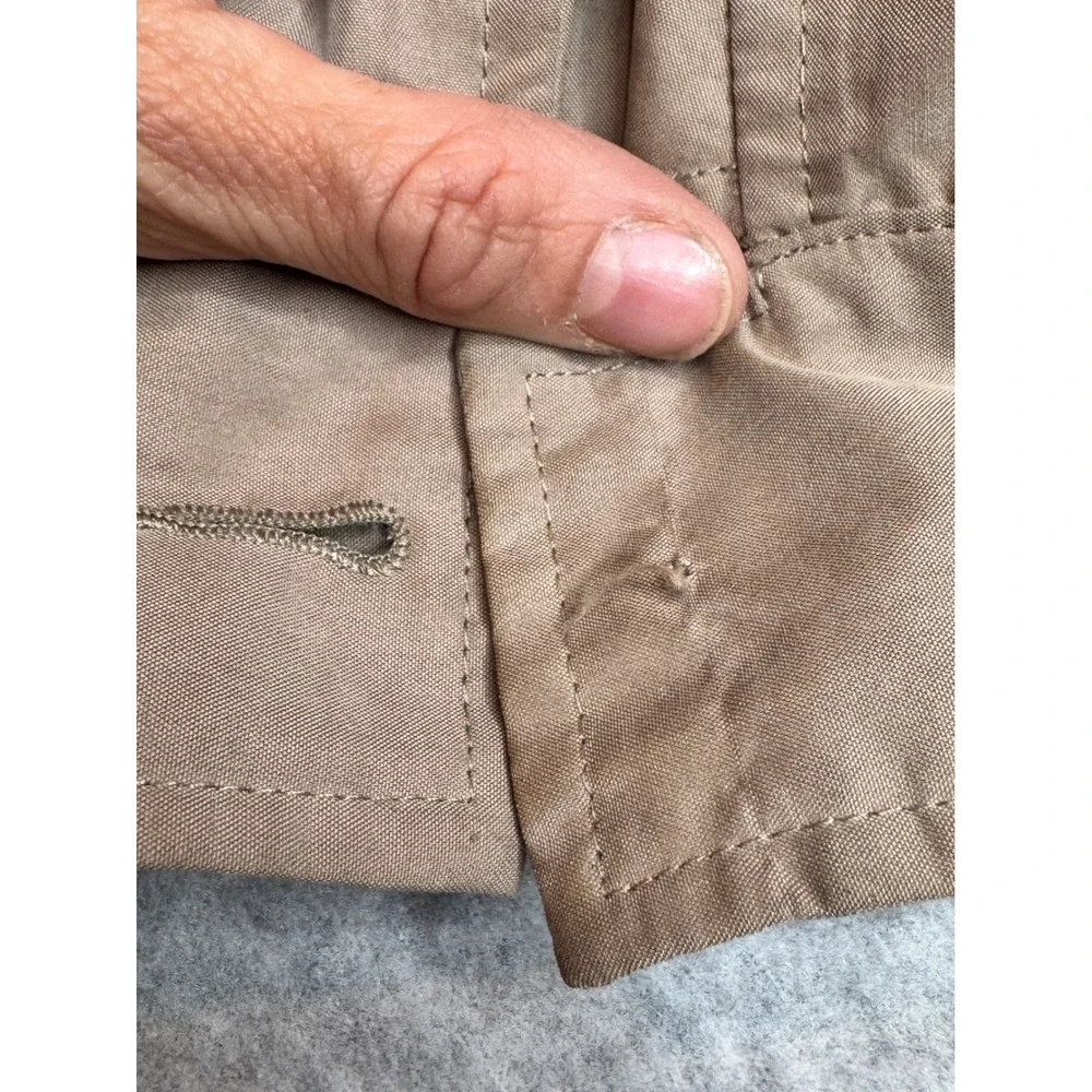 Joseph Abboud‎ Golf Jacket Mens L Beige Full Zip Collared Lightweight Coat